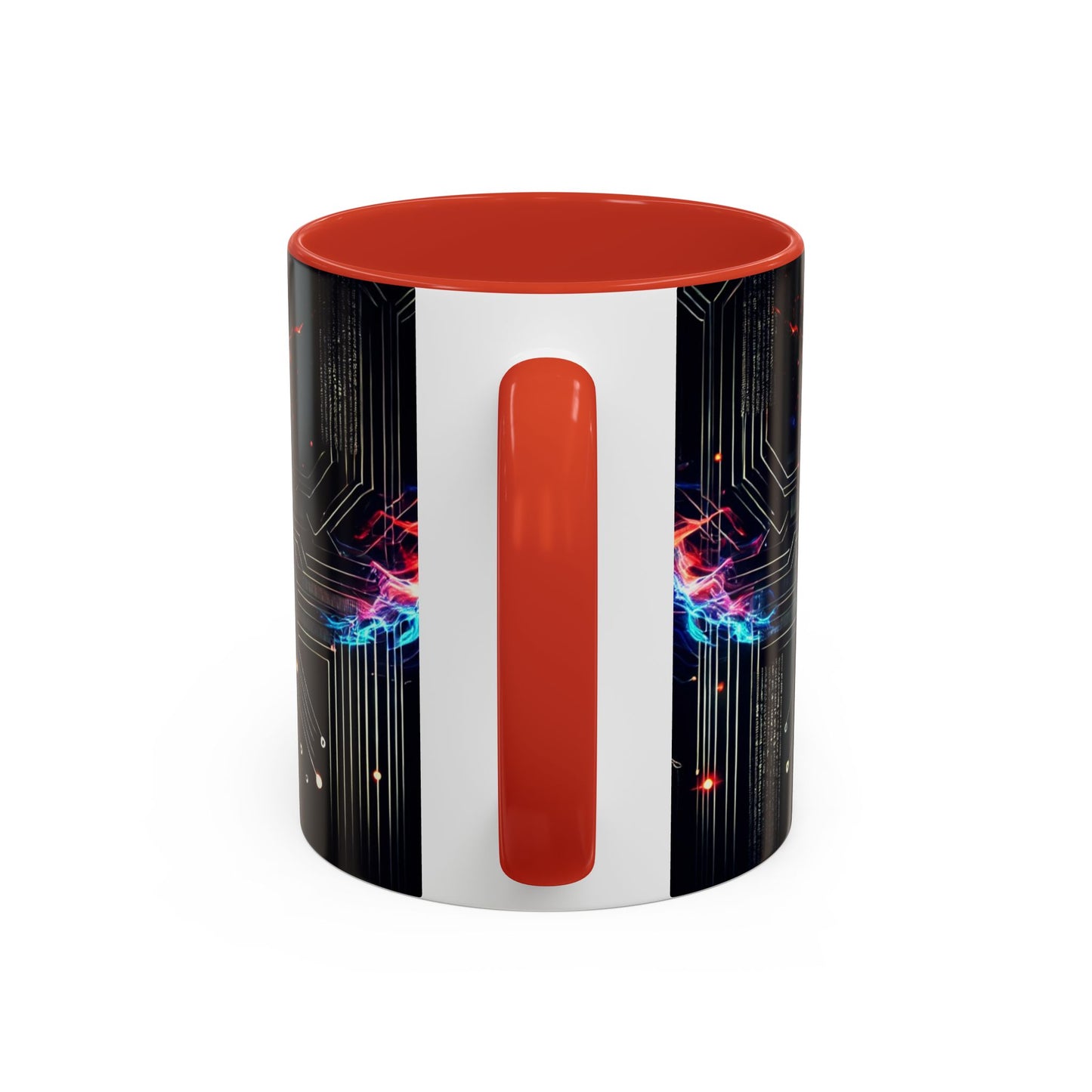 Phoenix AI Accent Coffee Mug - Colorful Artistic Design for Tech Lovers