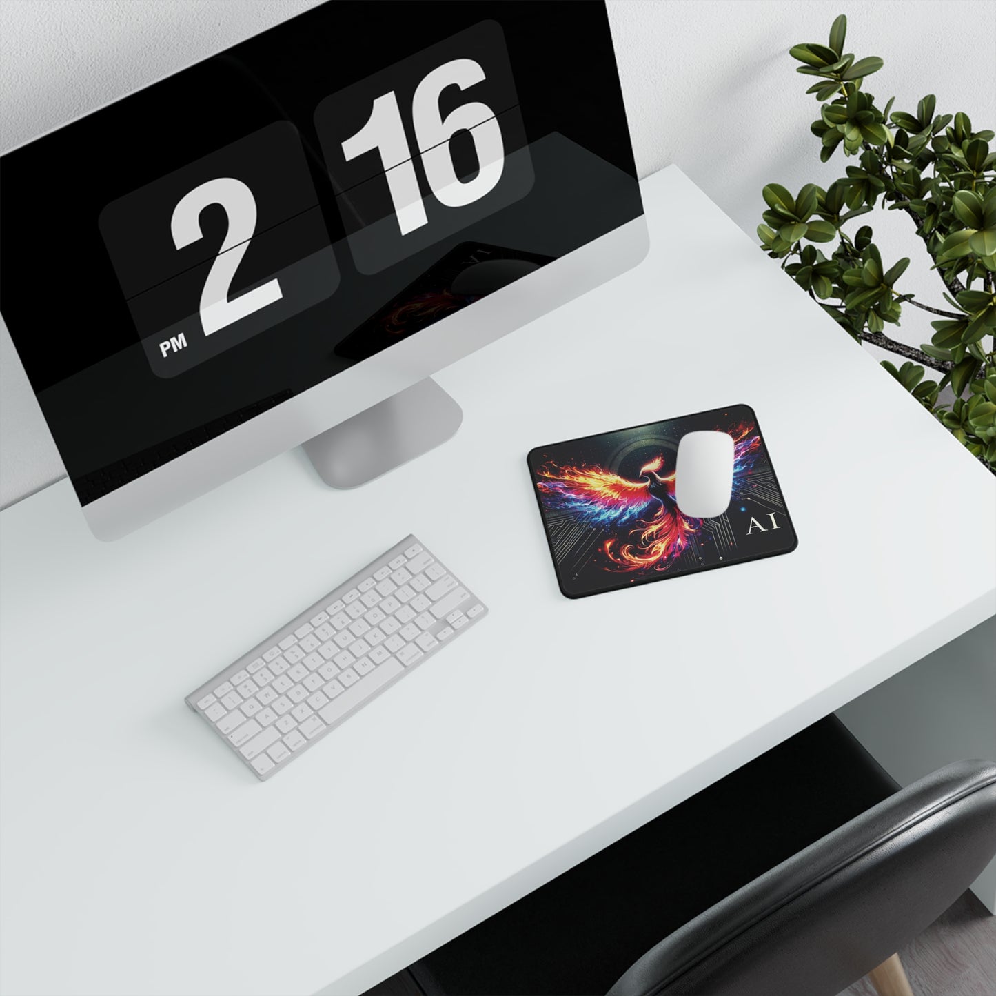 AI Phoenix Non-Slip Gaming Mouse Pad | Vibrant Design for Gamers
