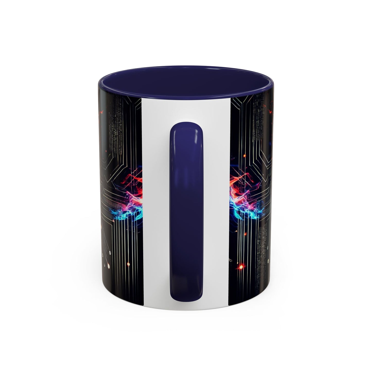 Phoenix AI Accent Coffee Mug - Colorful Artistic Design for Tech Lovers