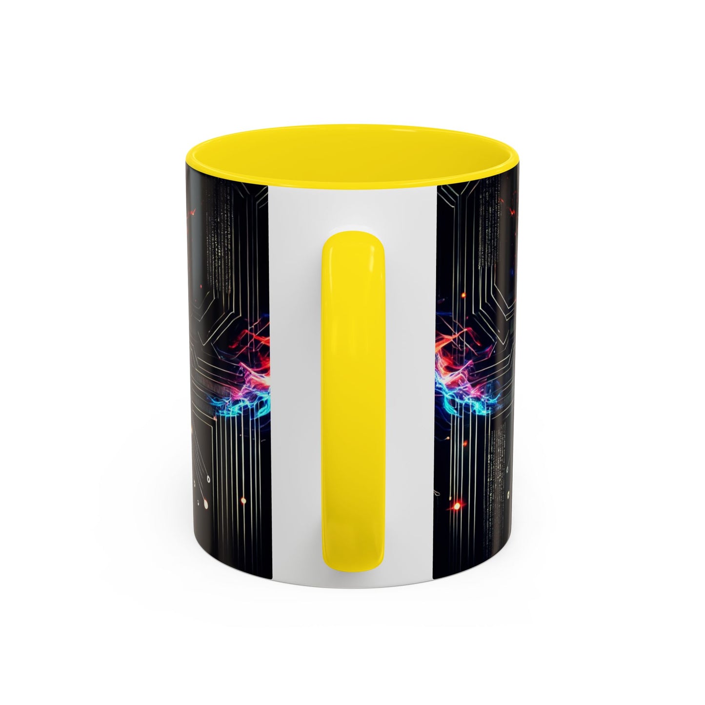 Phoenix AI Accent Coffee Mug - Colorful Artistic Design for Tech Lovers