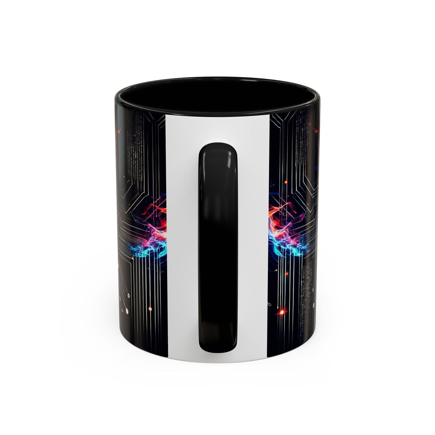 Phoenix AI Accent Coffee Mug - Colorful Artistic Design for Tech Lovers