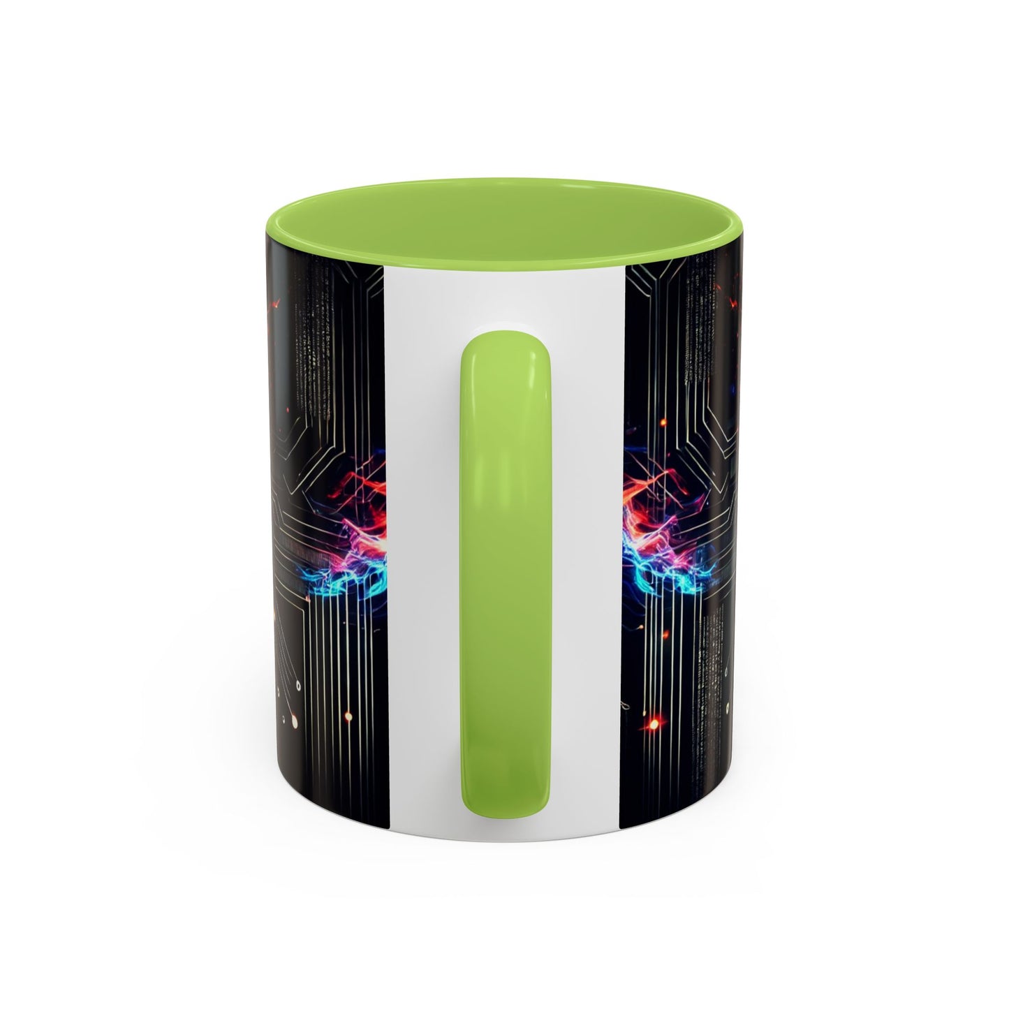 Phoenix AI Accent Coffee Mug - Colorful Artistic Design for Tech Lovers