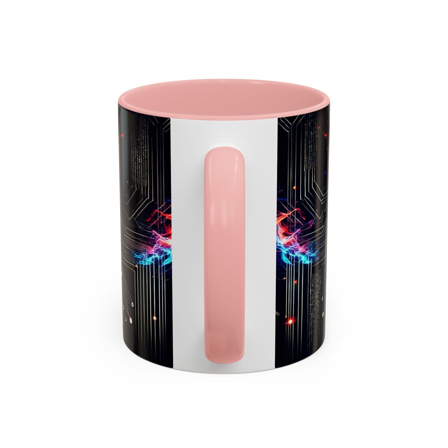 Phoenix AI Accent Coffee Mug - Colorful Artistic Design for Tech Lovers