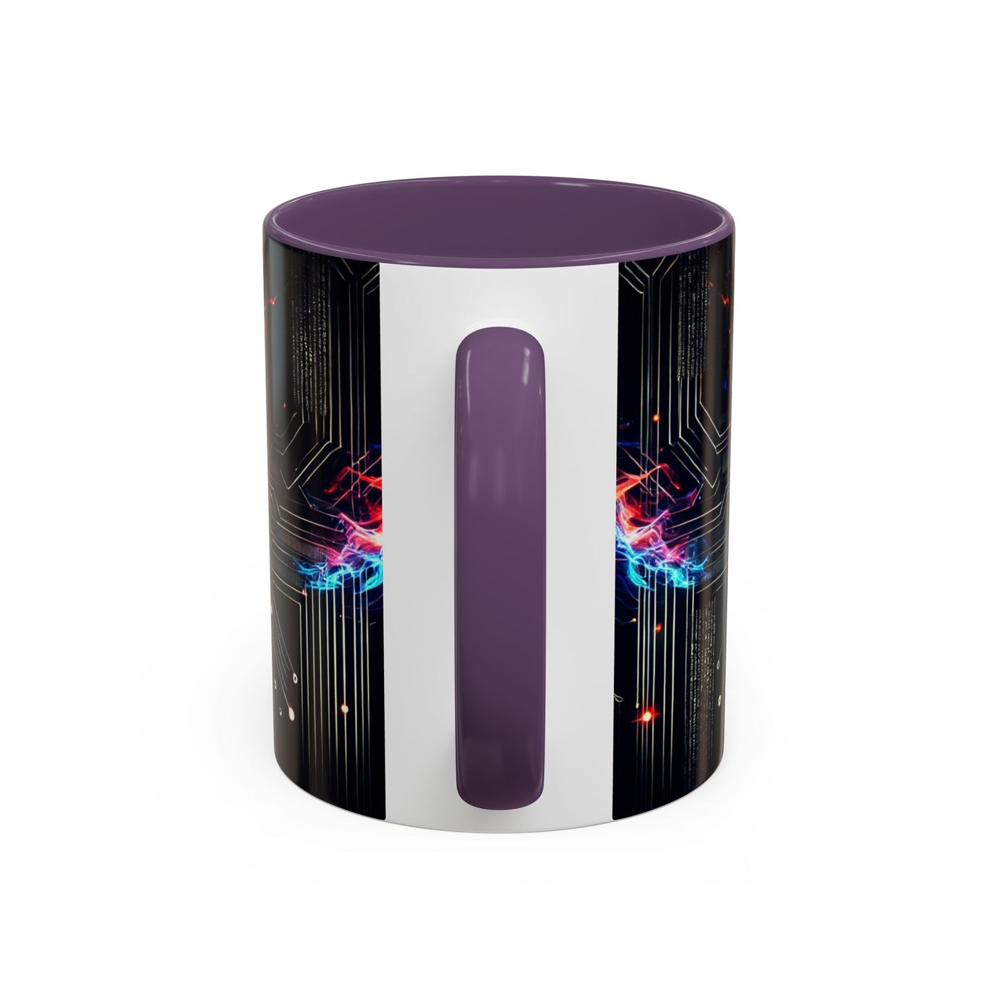 Phoenix AI Accent Coffee Mug - Colorful Artistic Design for Tech Lovers