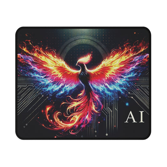 AI Phoenix Non-Slip Gaming Mouse Pad | Vibrant Design for Gamers