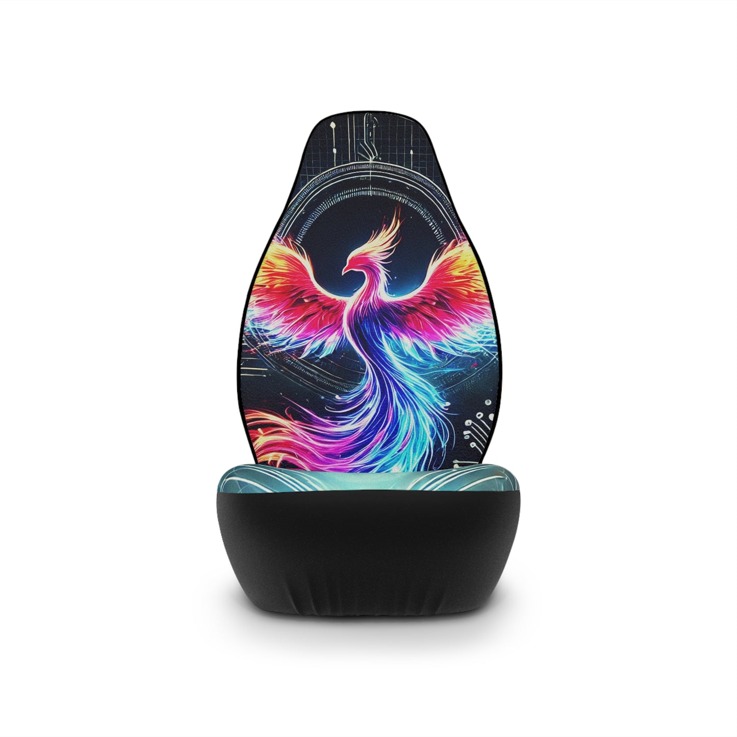 Vibrant Phoenix Car Seat Covers - Colorful Protection for Your Vehicle