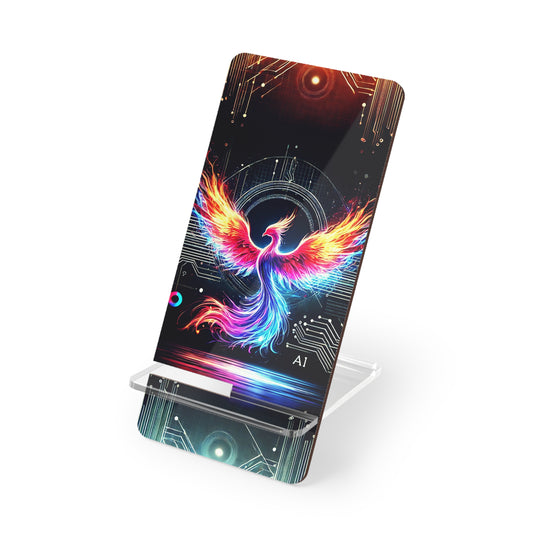 Phoenix Art Mobile Display Stand - Vibrant Smartphone Holder