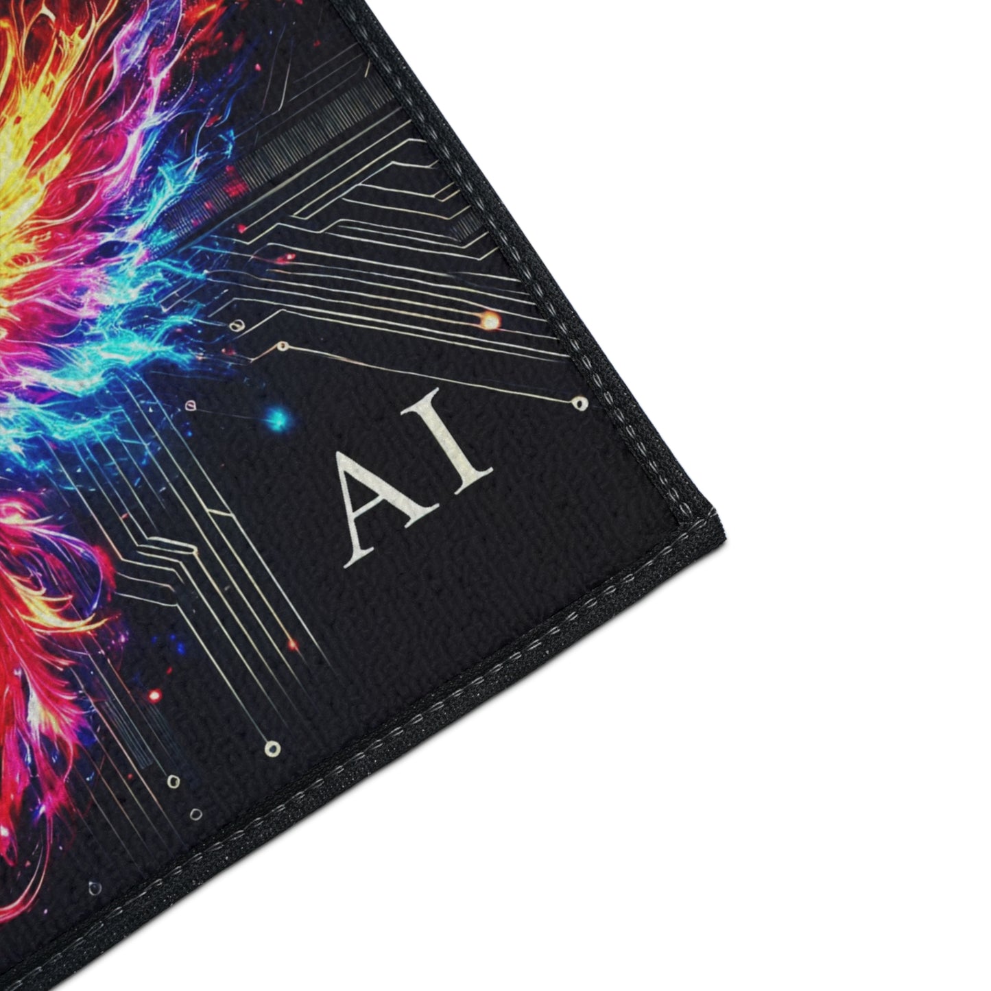 Custom Phoenix Design Heavy Duty Floor Mat - Vibrant AI Art for the Modern Office