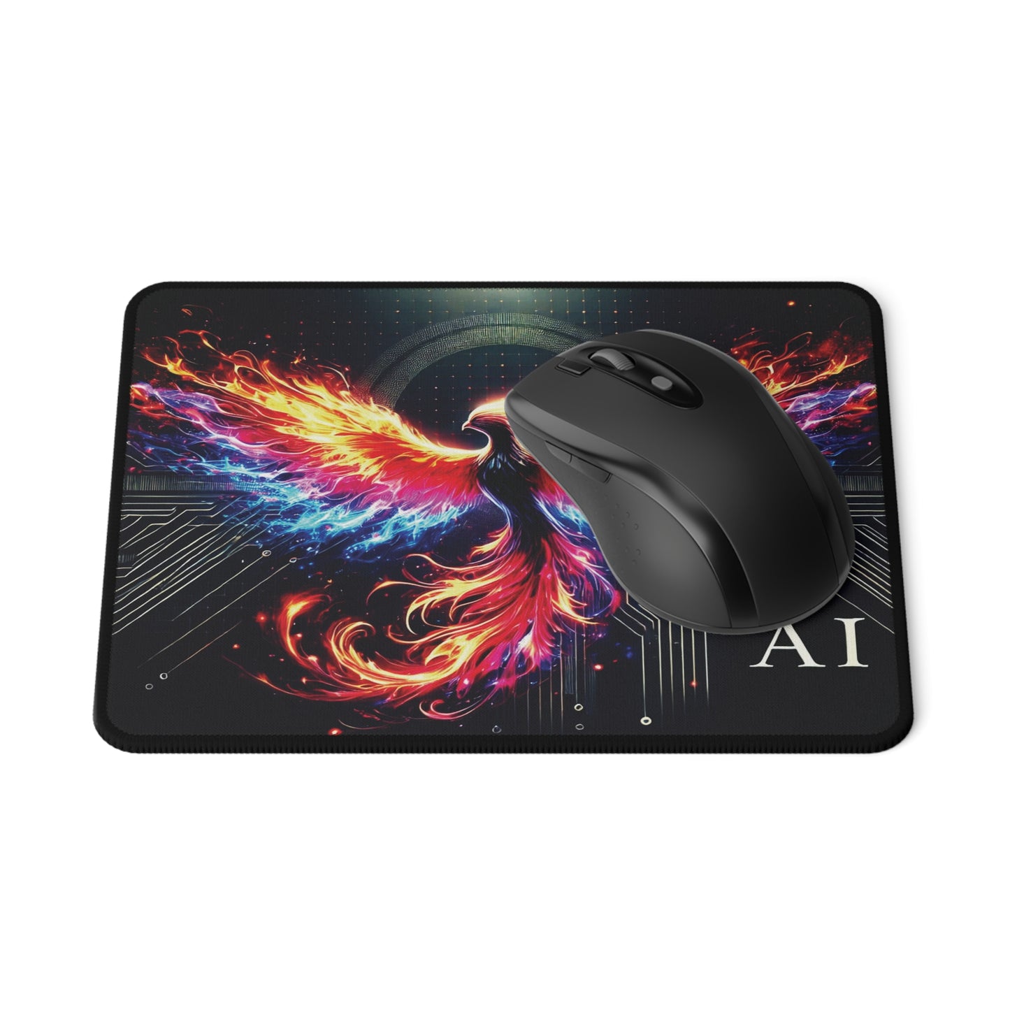 AI Phoenix Non-Slip Gaming Mouse Pad | Vibrant Design for Gamers